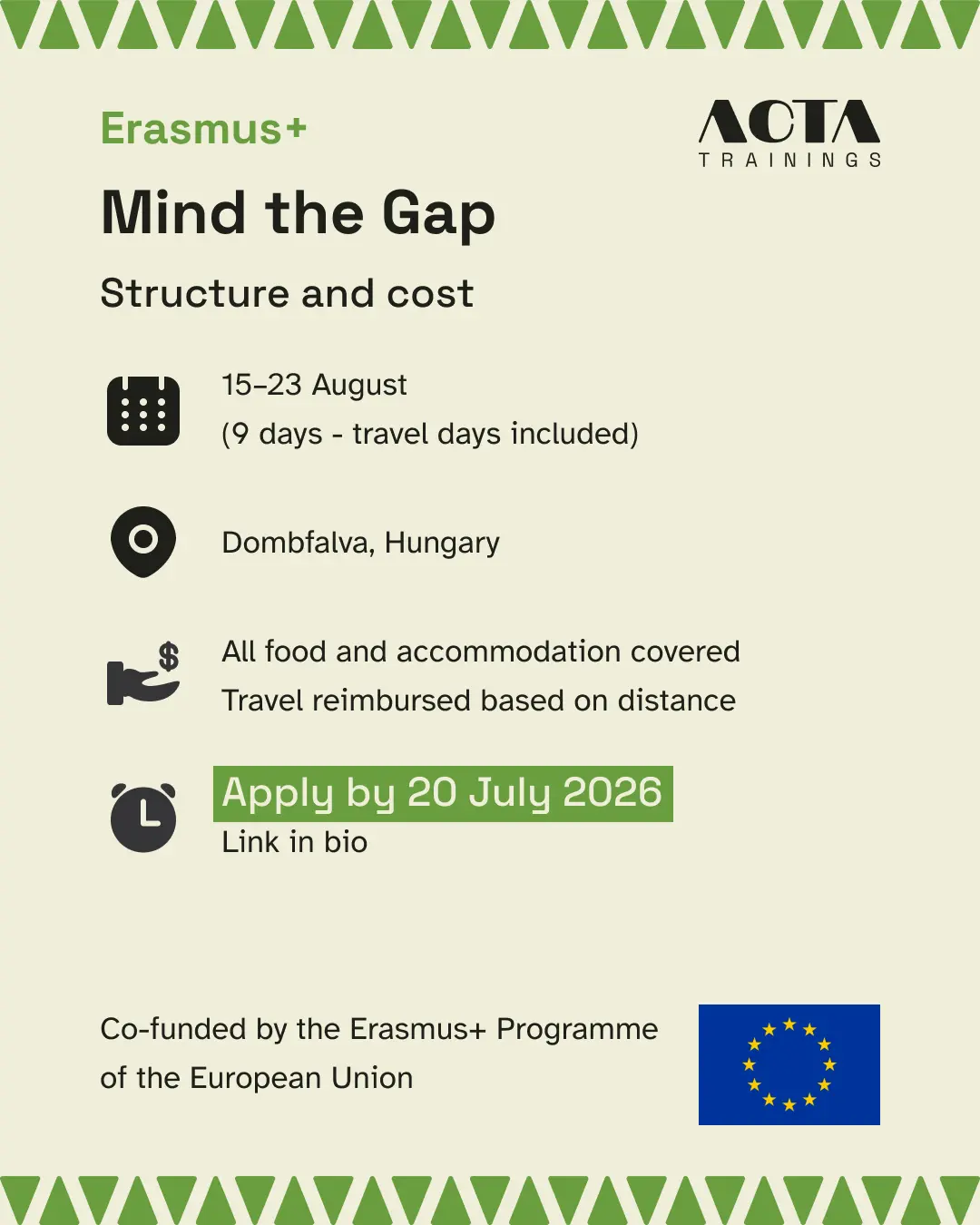 ACTA Trainings carousel, slide 5