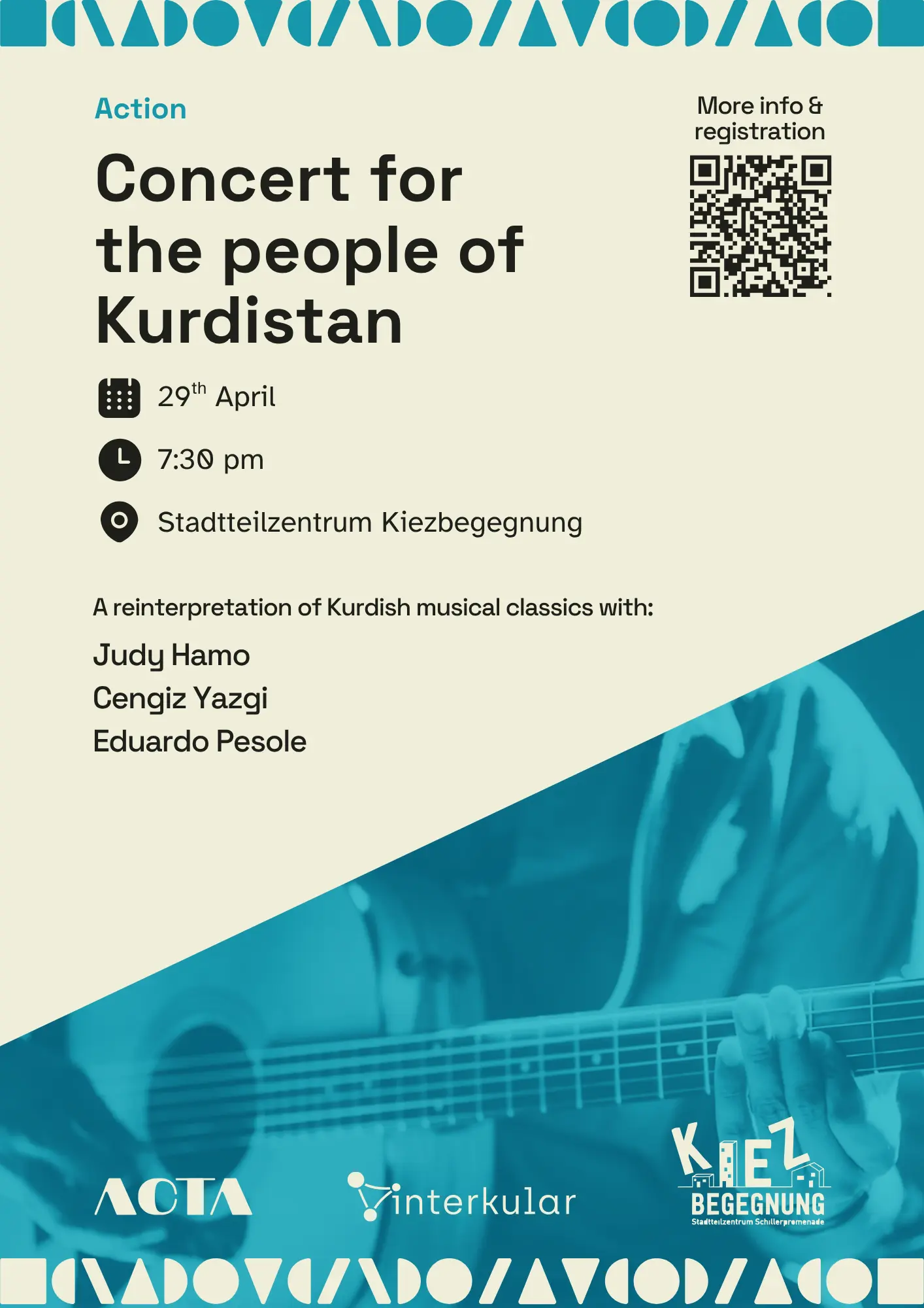 Printed event flyer
