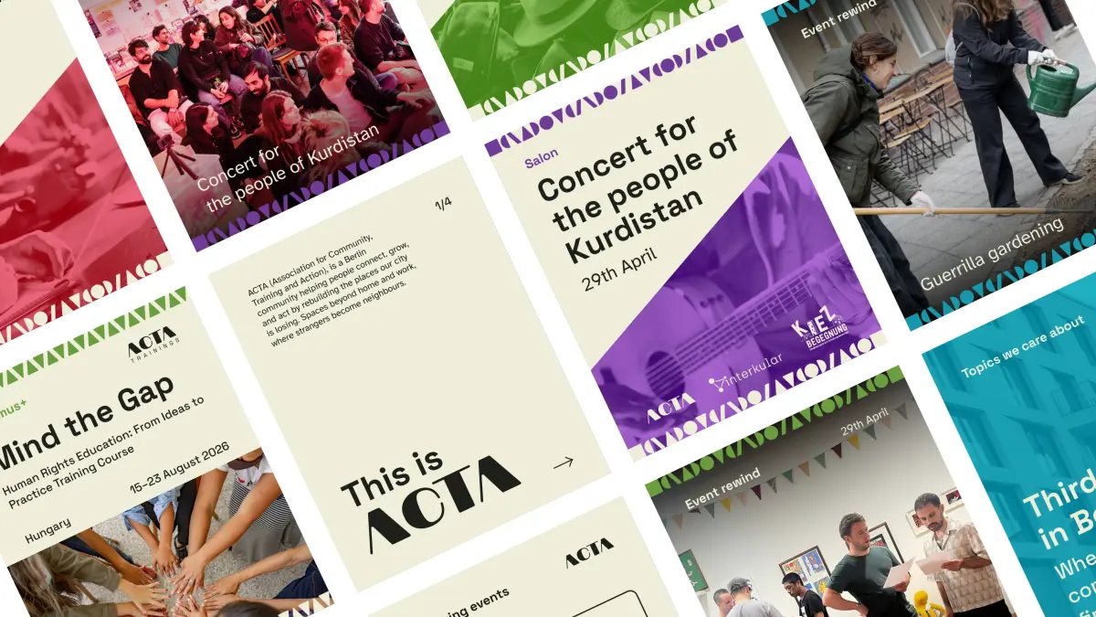 A diagonal composition of ACTA's redesigned posts
