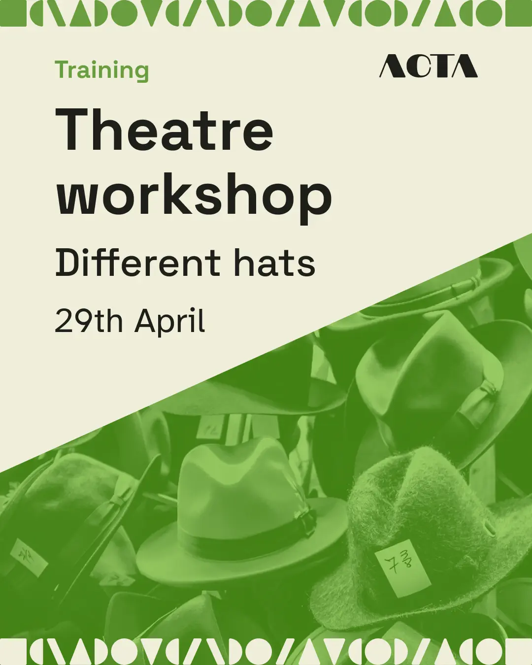 Training event cover in green