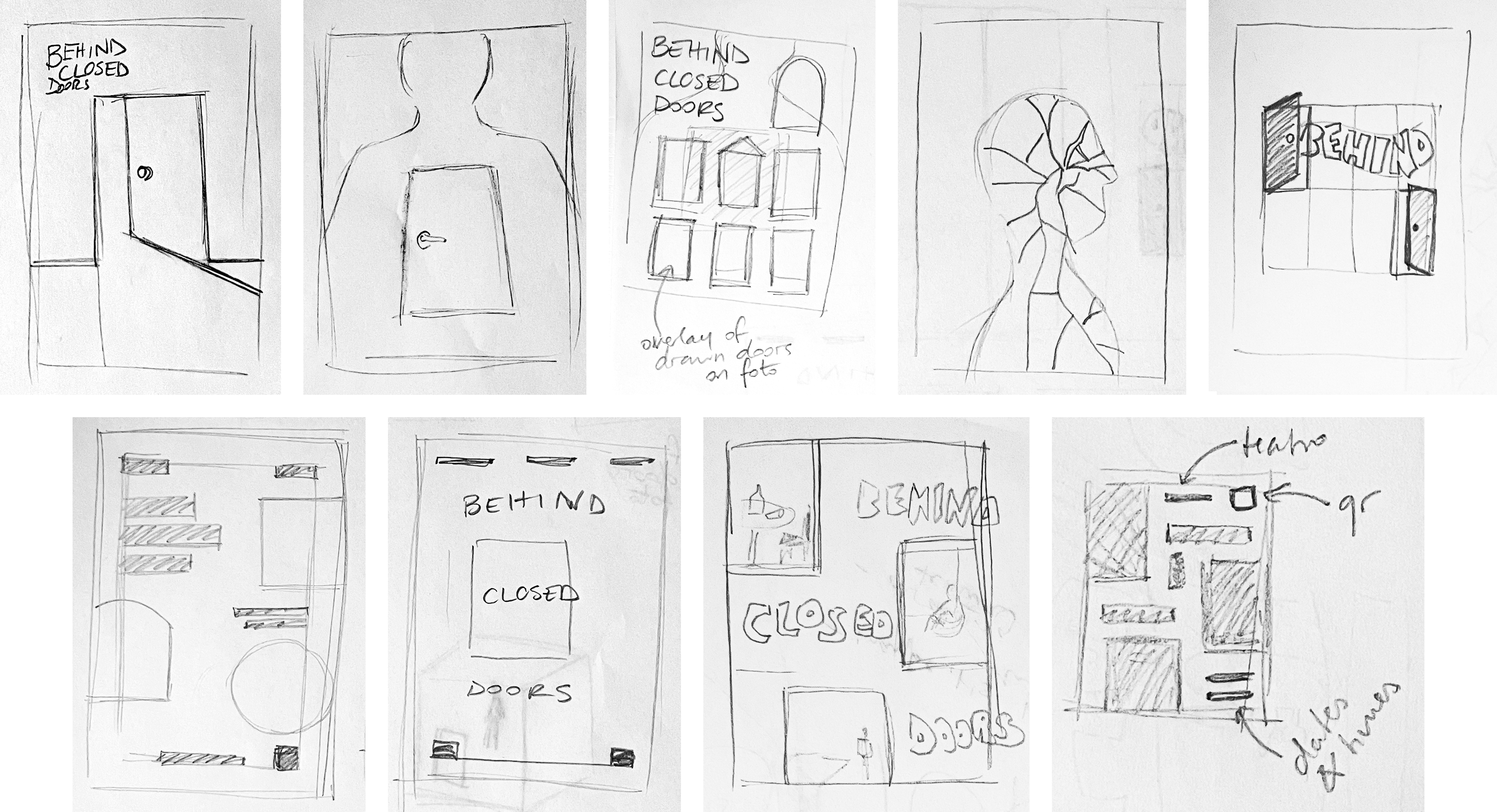 Concept development sketches and ideation