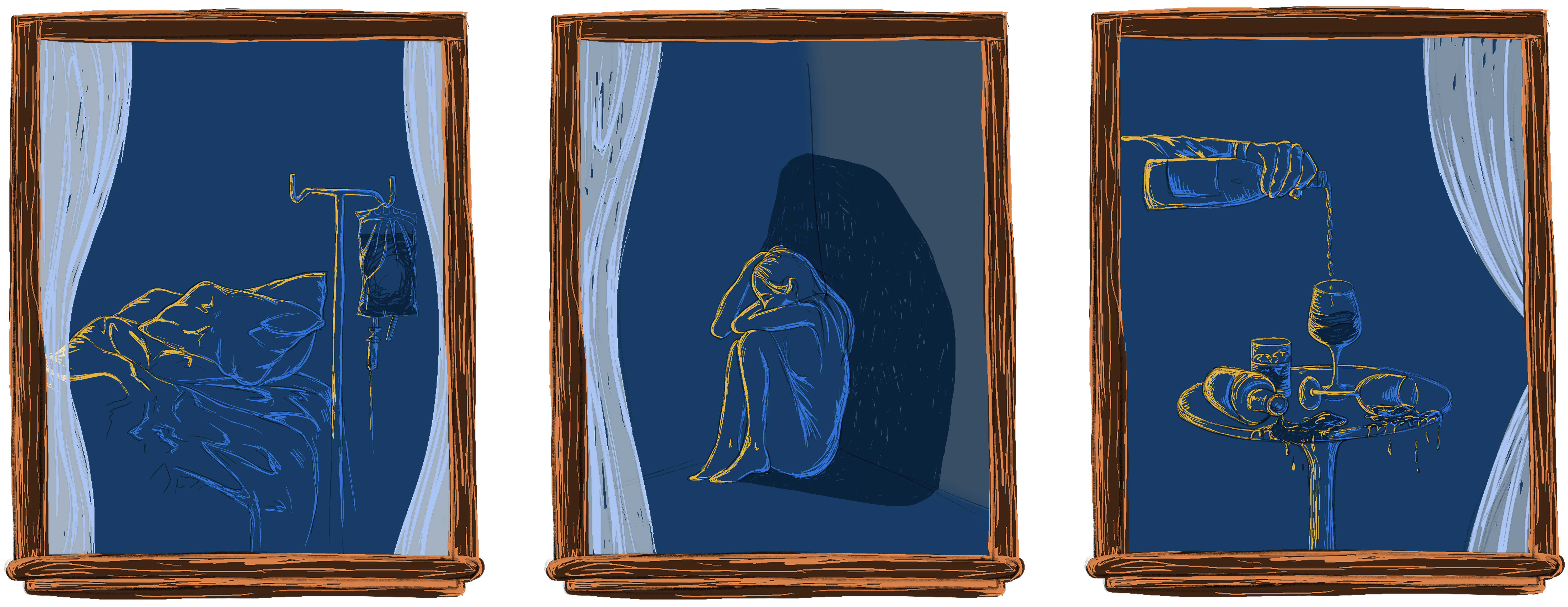 Illustration process in Procreate