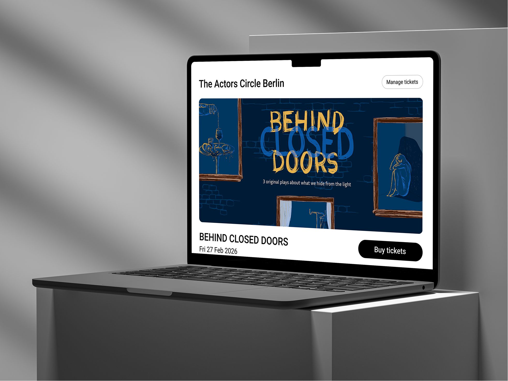 Website banner mockup