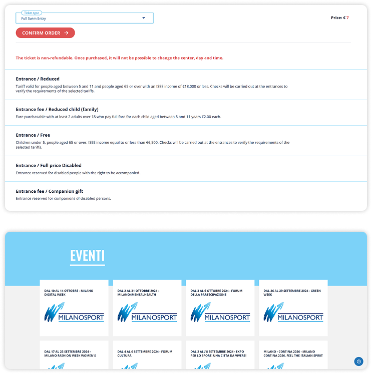 Before redesign screenshots