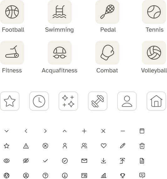New milanosport icons