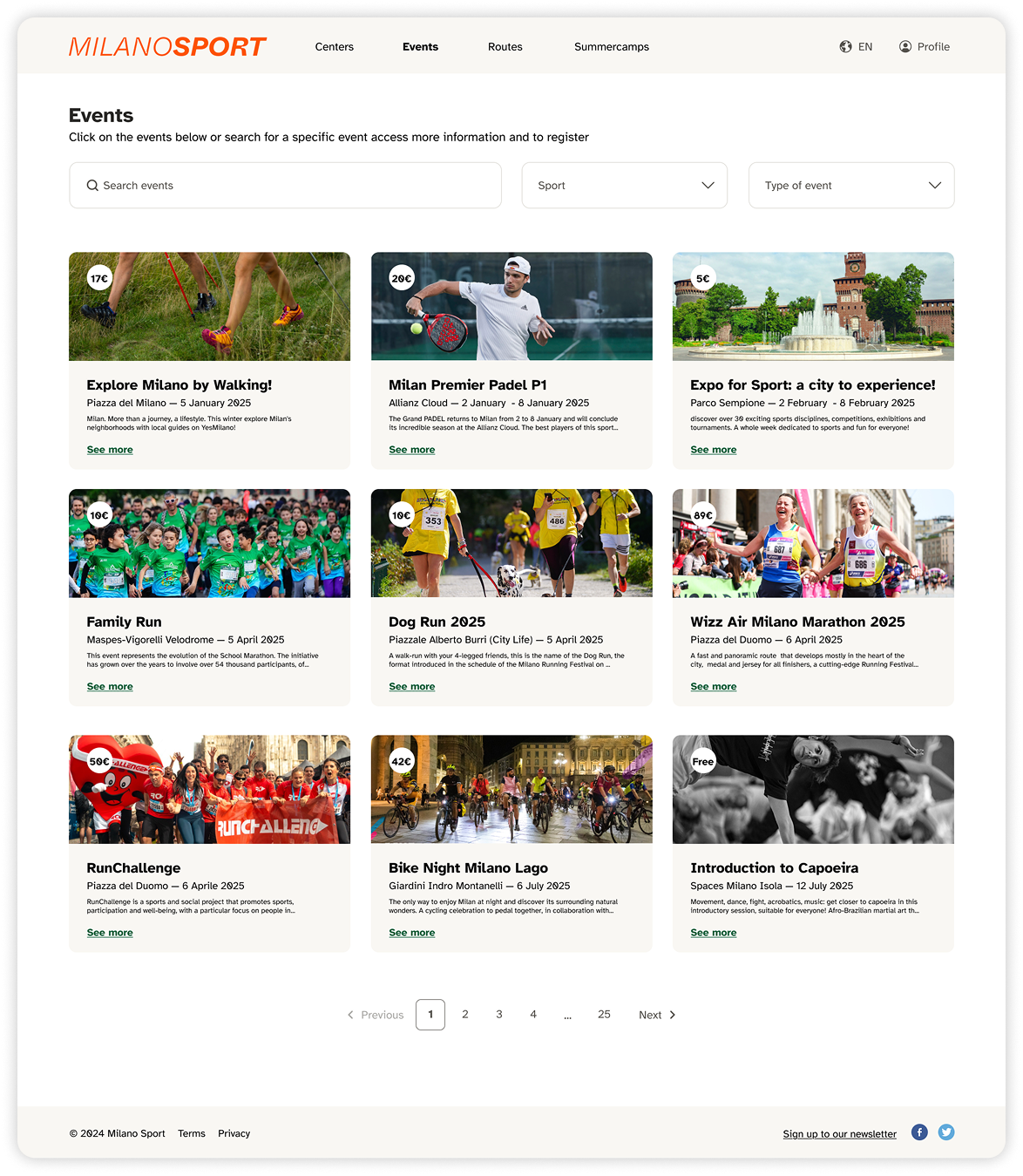 Events after