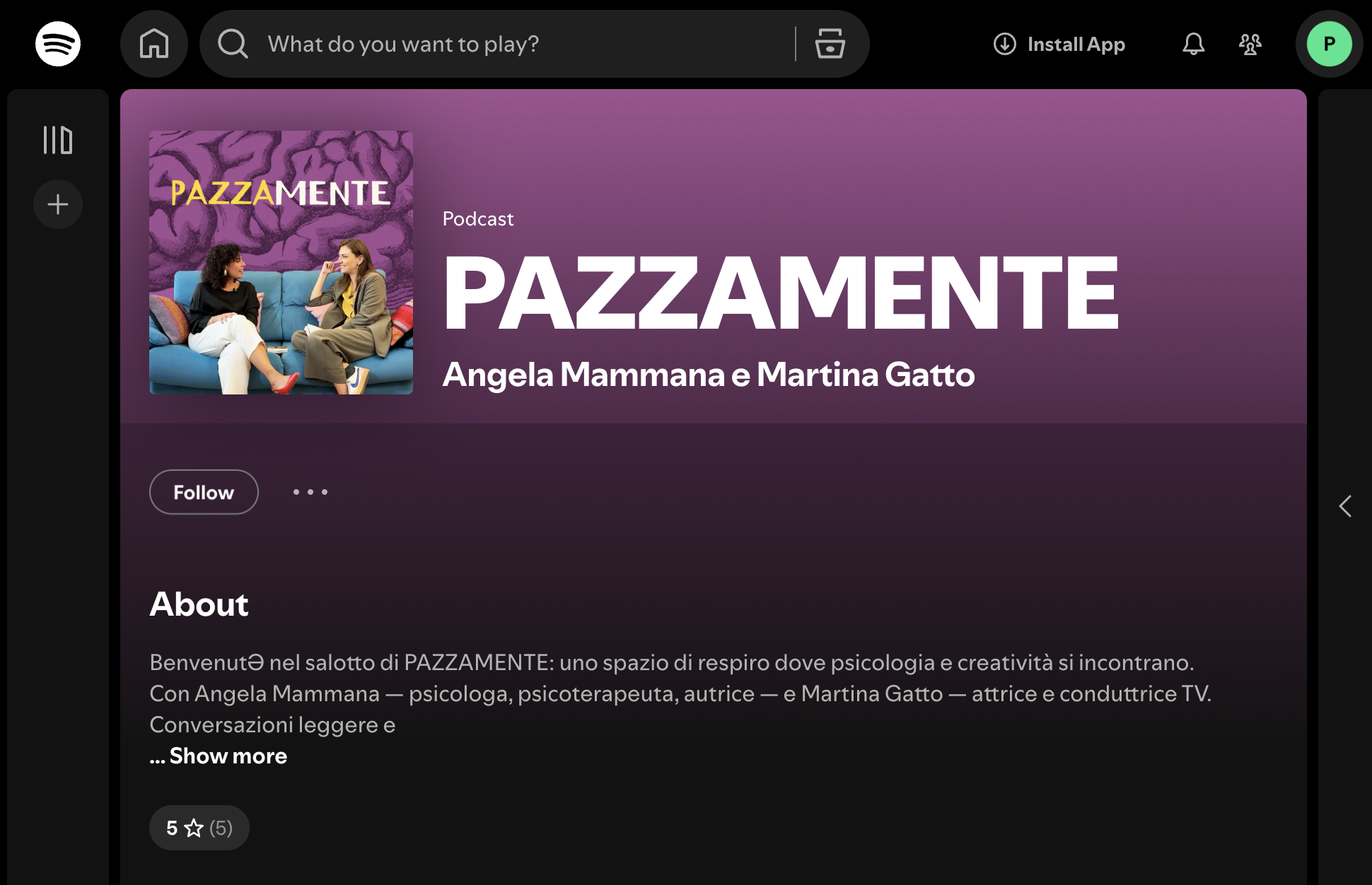 Pazzamente on Spotify
