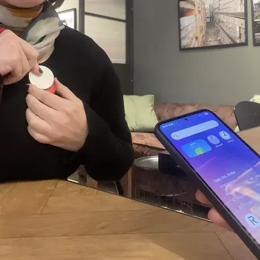 Tap & Know interaction step 1