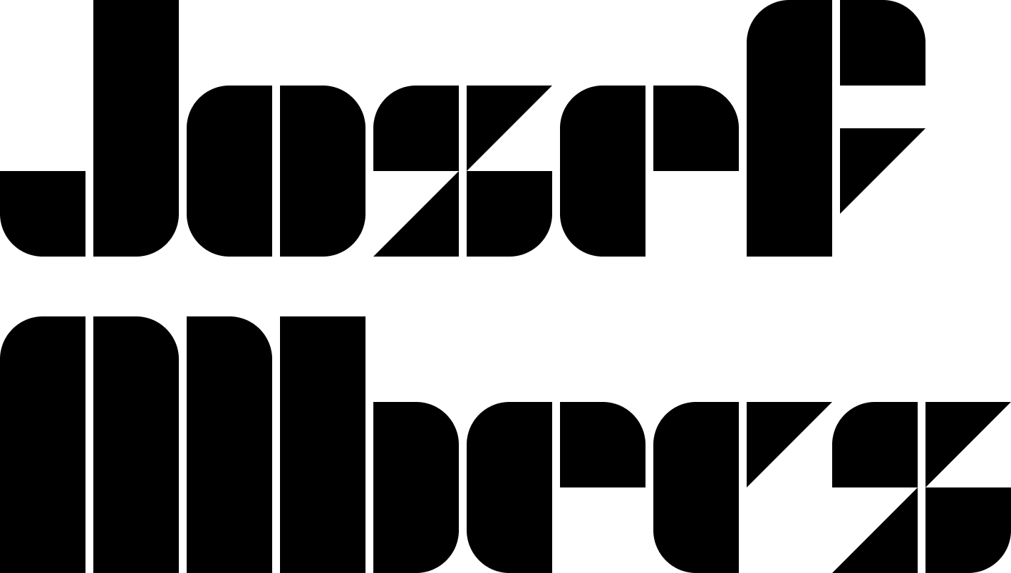 Hand-drawn recreation of Architype Albers
